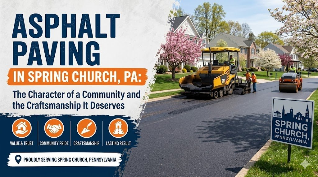 Asphalt Paving in Spring Church, PA: The Character of a Community and the Craftsmanship It Deserves
